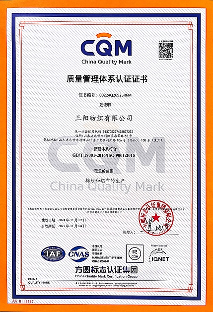 質(zhì)量管理體系認(rèn)證